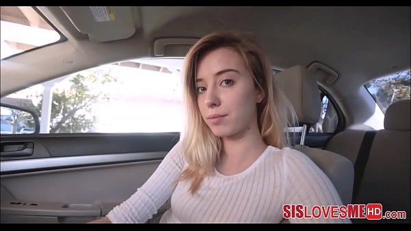 Hot Blonde Teen Stepsister Fucked By Brother In His Car