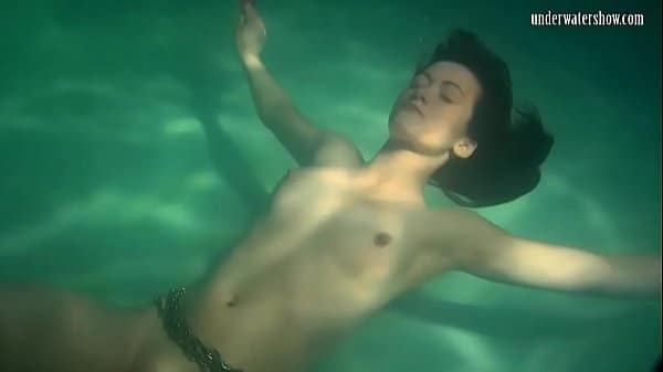 Nude girls swimming